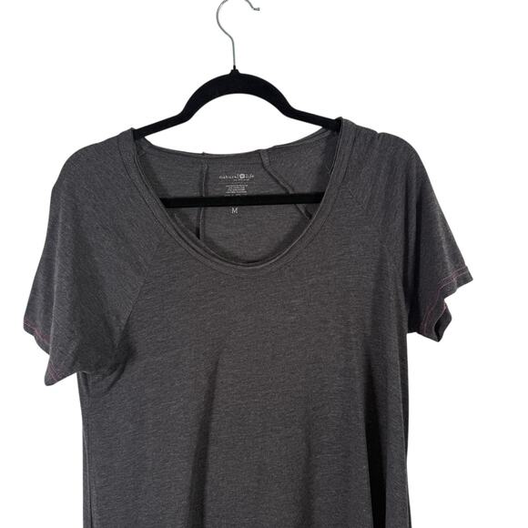 Natural Life Grey T-Shirt Mini Dress Cotton Blend Minimalist Womens Medium - Picture 2 of 4